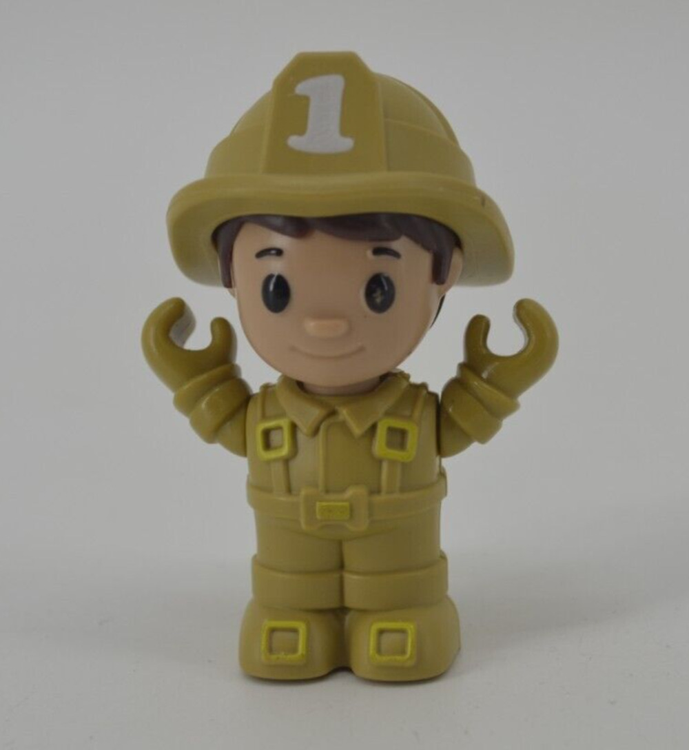 Fisher Price Fireman Little People Toddler Sam #1 Toy Figure 2.5”